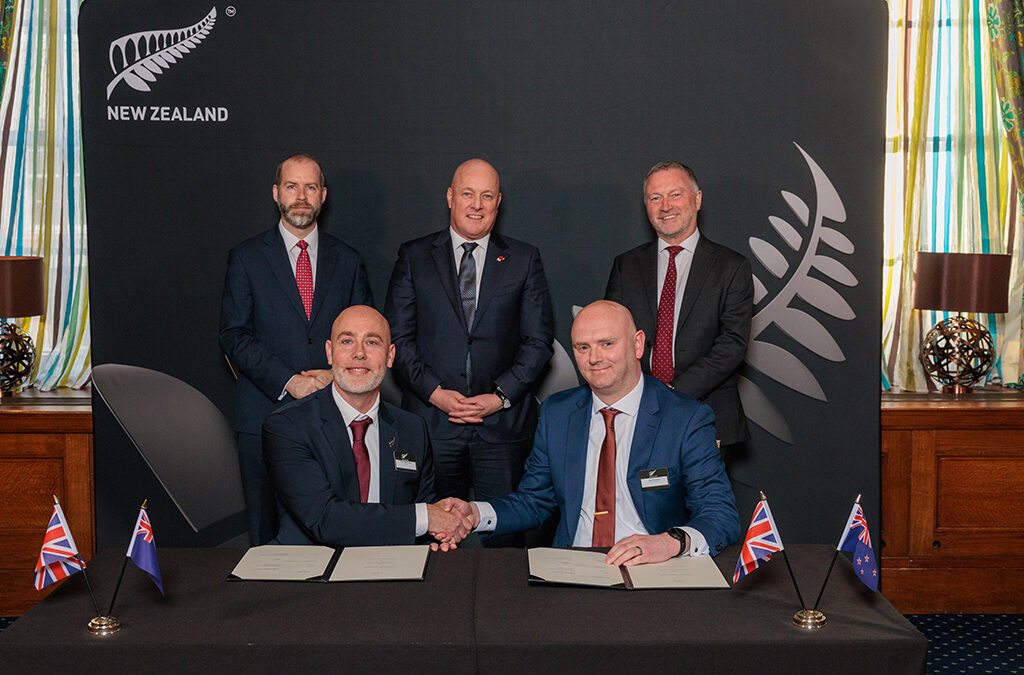 Innovation initiative launch at reception with New Zealand Prime Minister