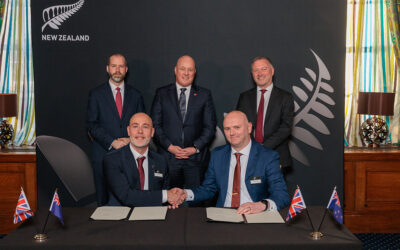 Innovation initiative launch at reception with New Zealand Prime Minister