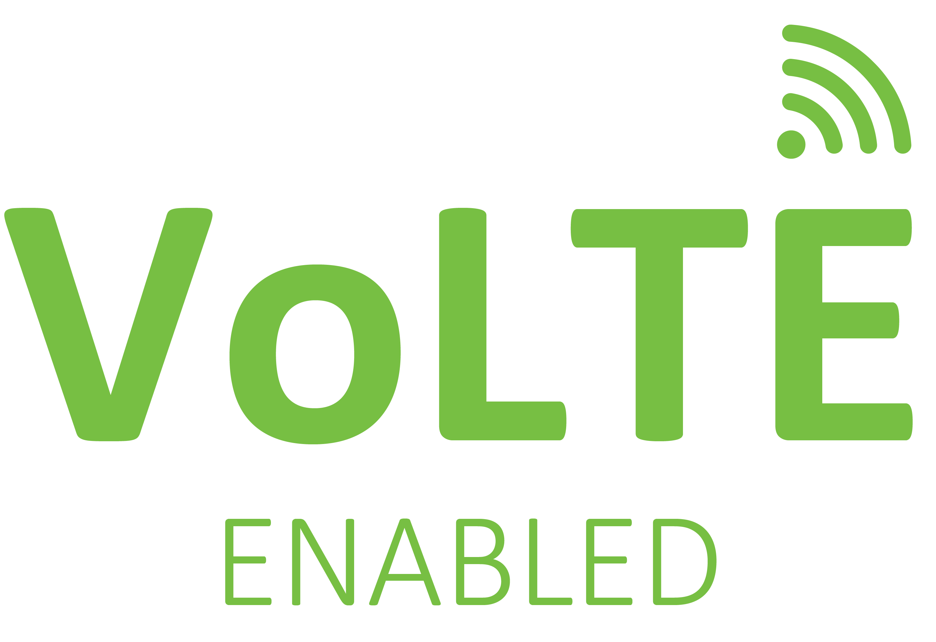 VoLTE Enabled Logo Green